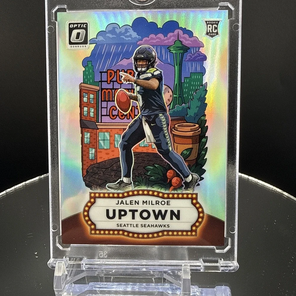 2025 Panini Donruss Optic- Jalen Milroe (RC) #10 Uptown Case Hit SSP Seahawks